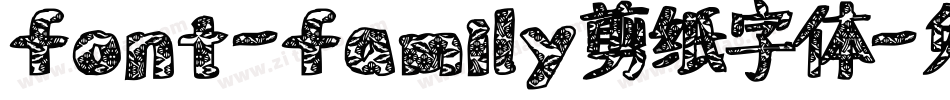 font-family剪纸字体字体转换