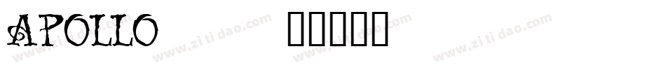APOLLO9_字体转换