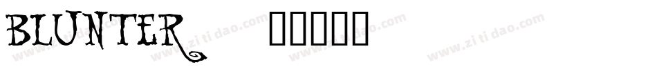 BLUNTER_字体转换