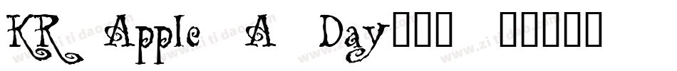 KR_Apple_A_Day转换器字体转换