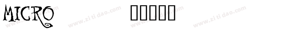 MICRO___字体转换