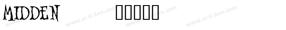MIDDEN__字体转换