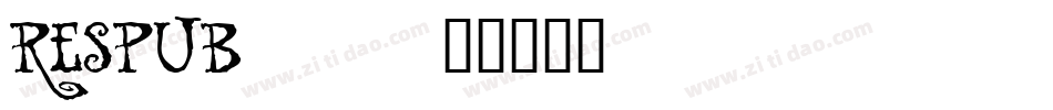 RESPUB__字体转换
