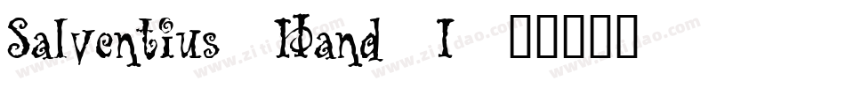 Salventius_Hand_I字体转换
