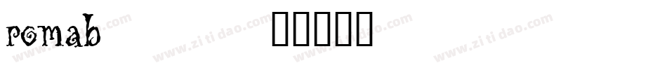 romab___字体转换