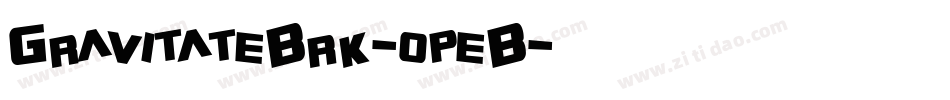GravitateBrk-opeB字体转换