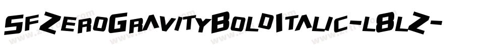 SfZeroGravityBoldItalic-l8lZ字体转换
