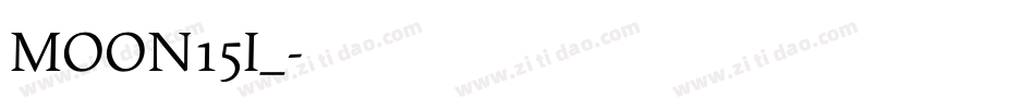MOON15I_字体转换