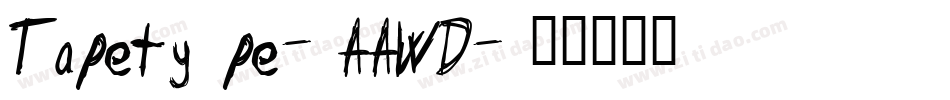 Tapetype-AAWD字体转换