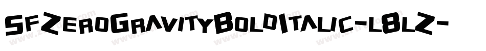 SfZeroGravityBoldItalic-l8lZ字体转换