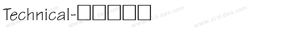 Technical字体转换
