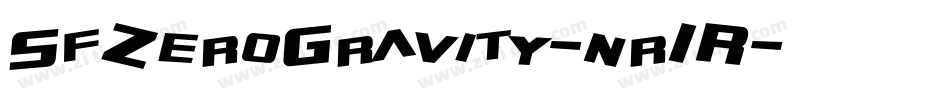 SfZeroGravity-nr1R字体转换 SfZeroGravity-nr1R字体转换