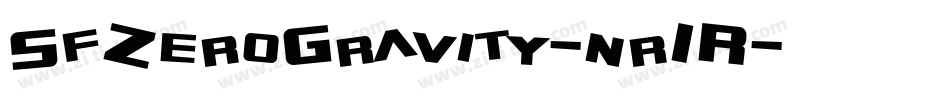 SfZeroGravity-nr1R字体转换 SfZeroGravity-nr1R字体转换