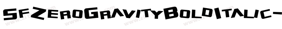 SfZeroGravityBoldItalic-l8lZ字体转换