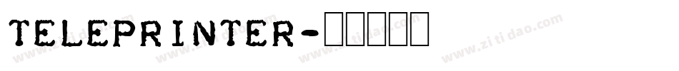 Teleprinter字体转换