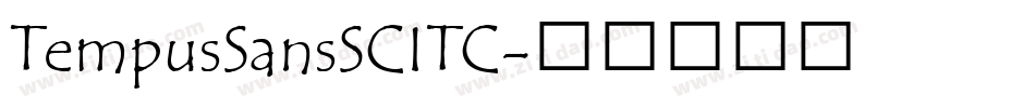 TempusSansSCITC字体转换