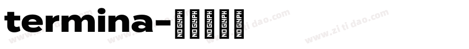 termina字体转换