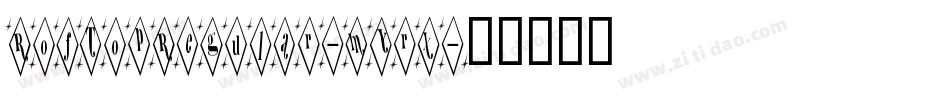 RofTopRegular-mYrx字体转换