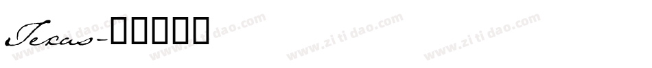 Texas字体转换