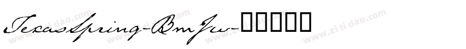 TexasSpring-BmJw字体转换