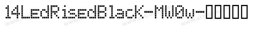 14LedRisedBlack-MW0w字体转换