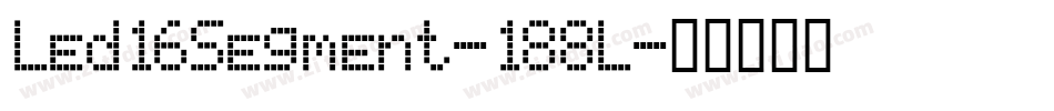 Led16Segment-188L字体转换