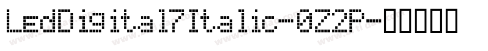 LedDigital7Italic-0z2P字体转换