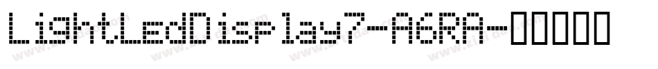 LightLedDisplay7-A6RA字体转换