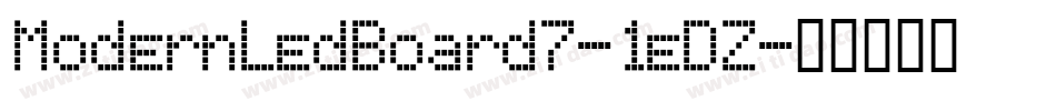 ModernLedBoard7-1eDZ字体转换