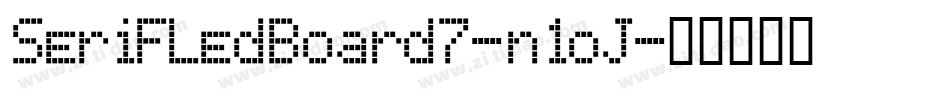 SerifLedBoard7-n1oJ字体转换