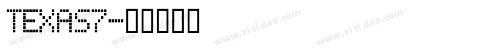 TEXAS7字体转换