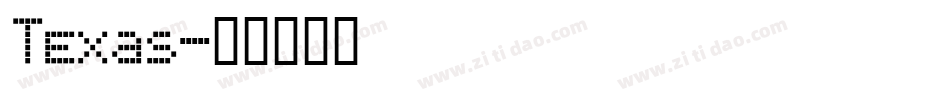 Texas字体转换
