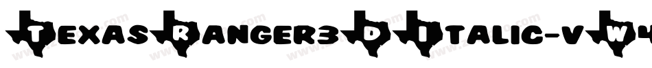 TexasRanger3DItalic-vW4D字体转换