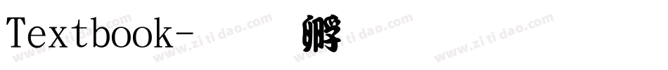 Textbook字体转换