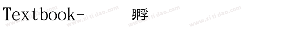 Textbook字体转换