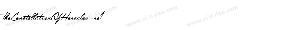 TheConstellationOfHeracles-re1y字体转换 TheConstellationOfHeracles-re1y字体转换