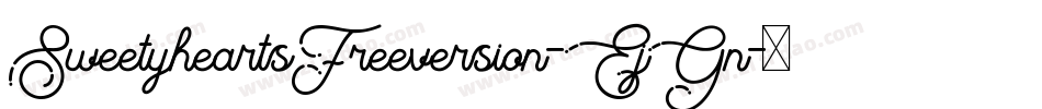 SweetyheartsFreeversion-EjGn字体转换