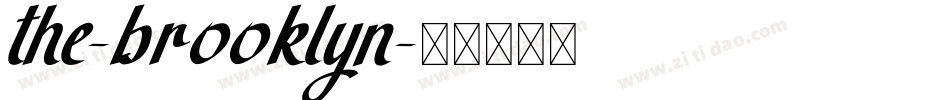 the-brooklyn字体转换