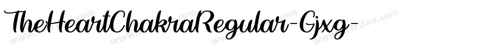 TheHeartChakraRegular-Gjxg字体转换
