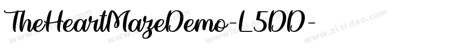 TheHeartMazeDemo-L5DD字体转换