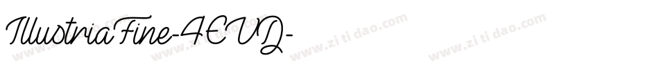 IllustriaFine-4EVD字体转换