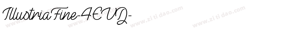 IllustriaFine-4EVD字体转换
