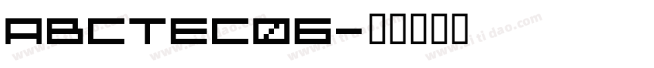 ABCTEC06字体转换