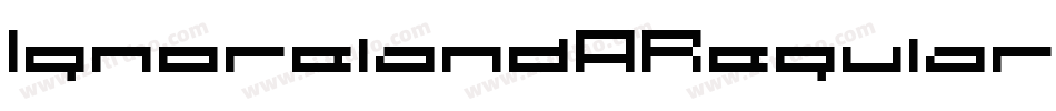 IgnorelandARegular-eG06字体转换