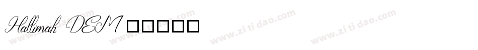 Hallimah_DEM字体转换