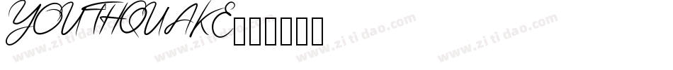 YOUTHQUAKE字体转换