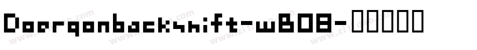 Doergonbackshift-wB08字体转换