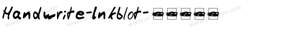 Handwrite-Inkblot字体转换