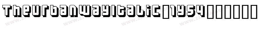 TheUrbanWayItalic-1Y54字体转换