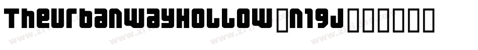 TheUrbanWayHollow-n19J字体转换